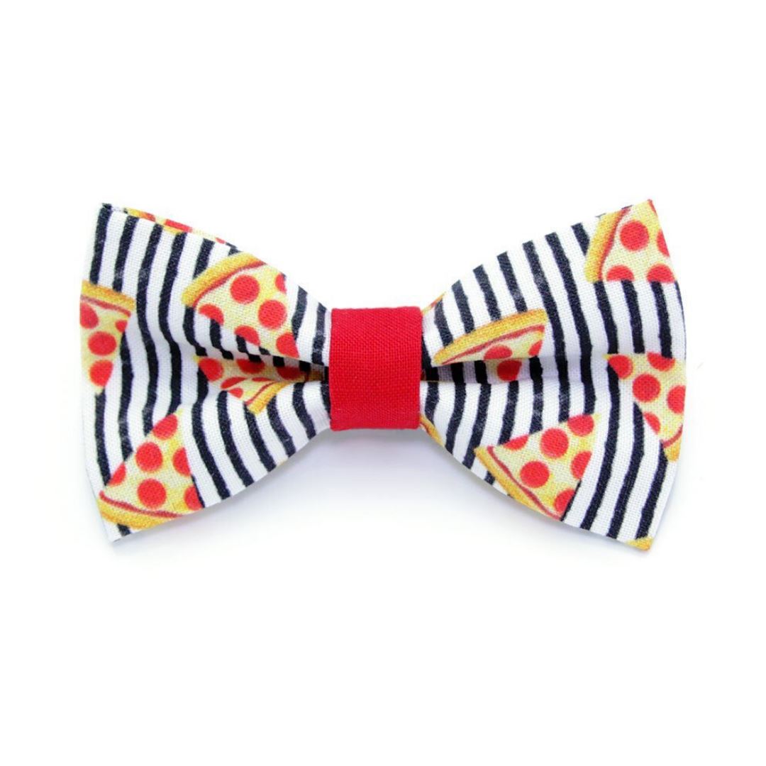 Conjunto de collar y pajarita para gato - Pizza Party