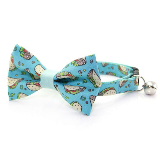 Conjunto de collar y pajarita para gato - Taco Party