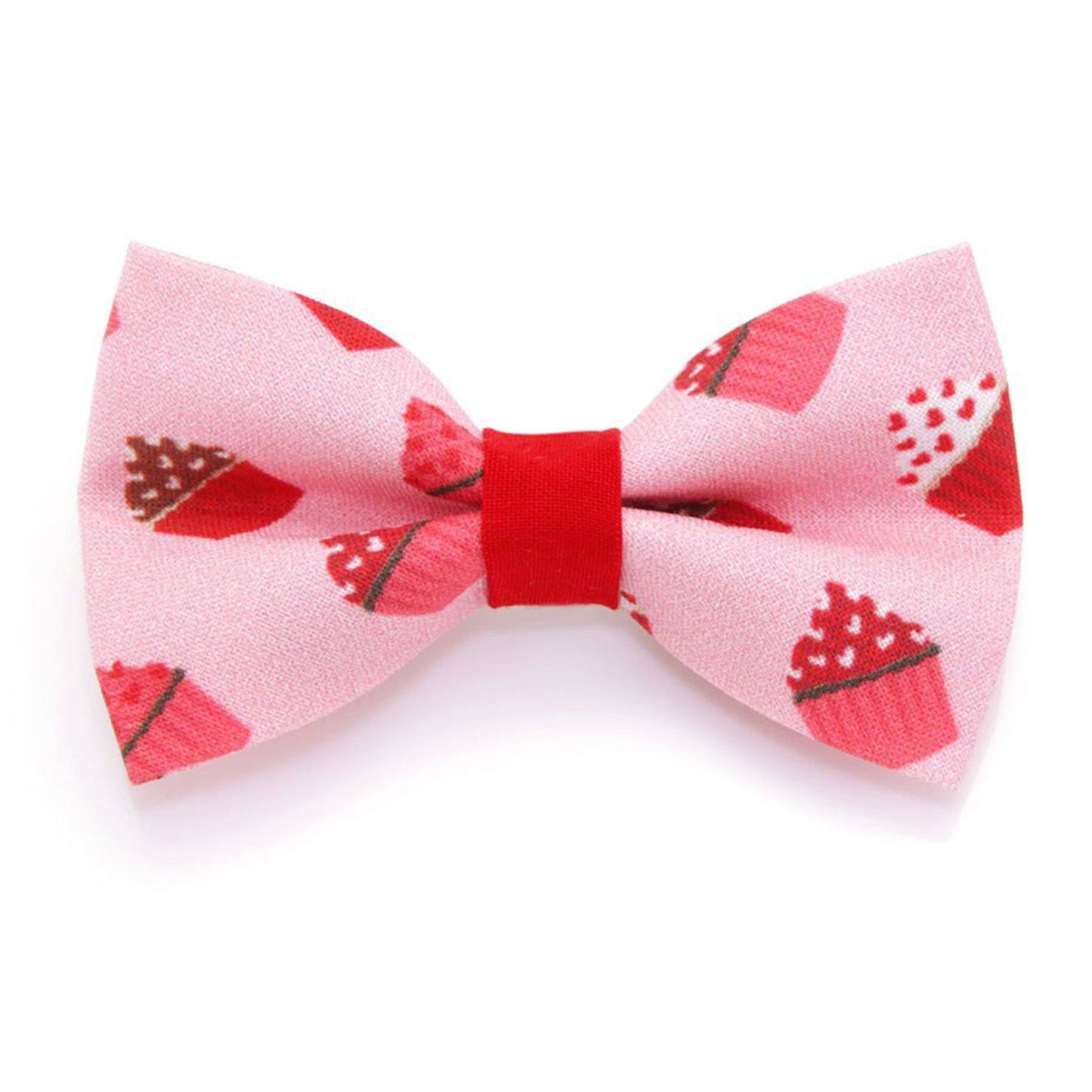 Conjunto de collar y pajarita para gato - Cupcake rosa