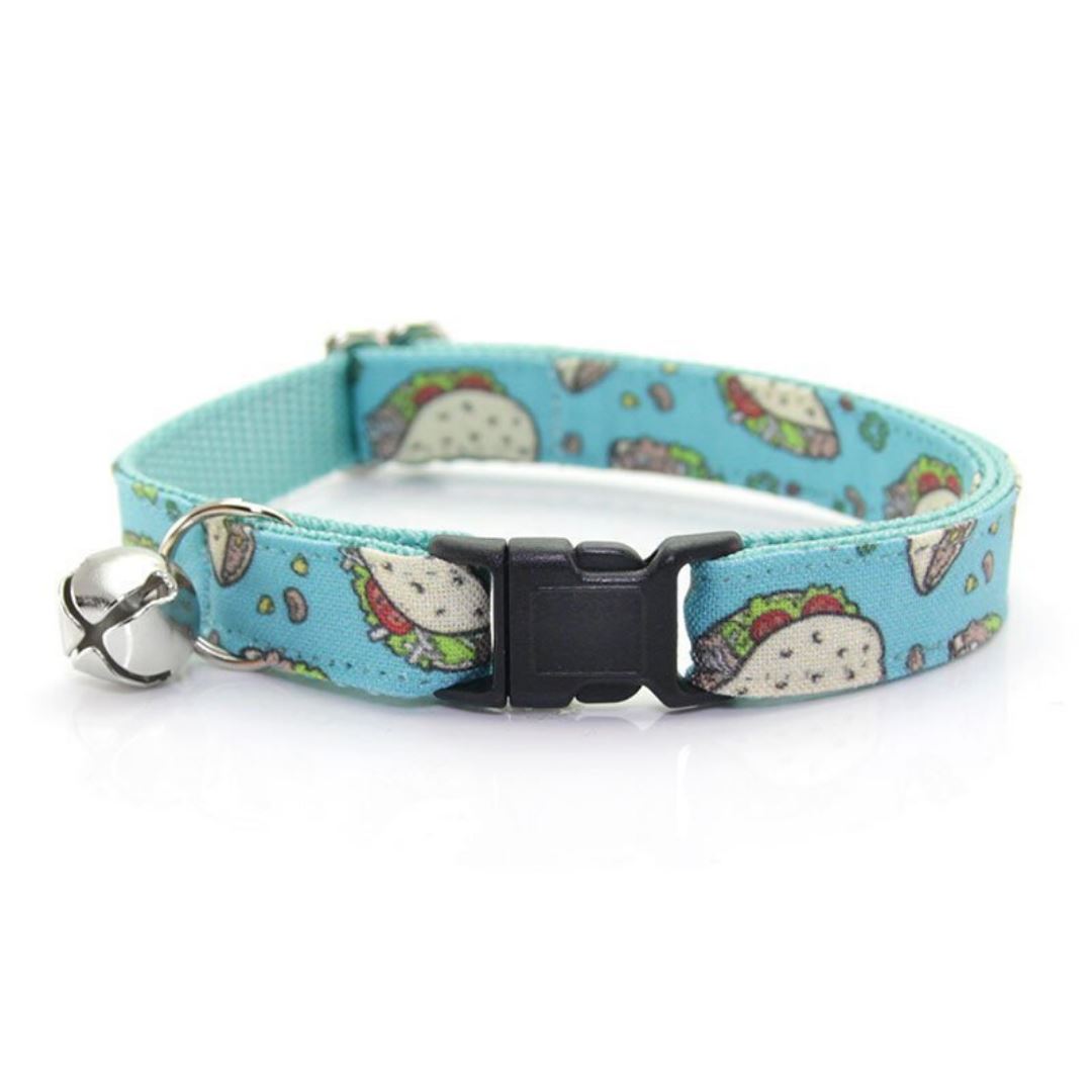 Conjunto de collar y pajarita para gato - Taco Party