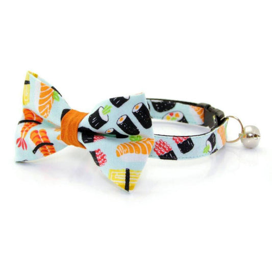 Conjunto de collar y pajarita para gato - Sushi Date